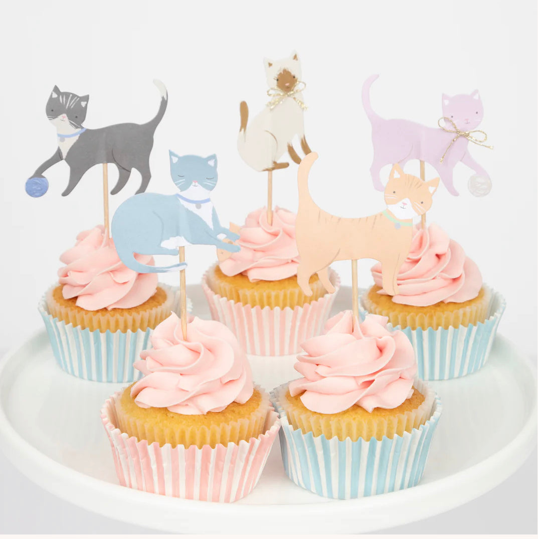 Meri Meri cute kitten cupcake kit