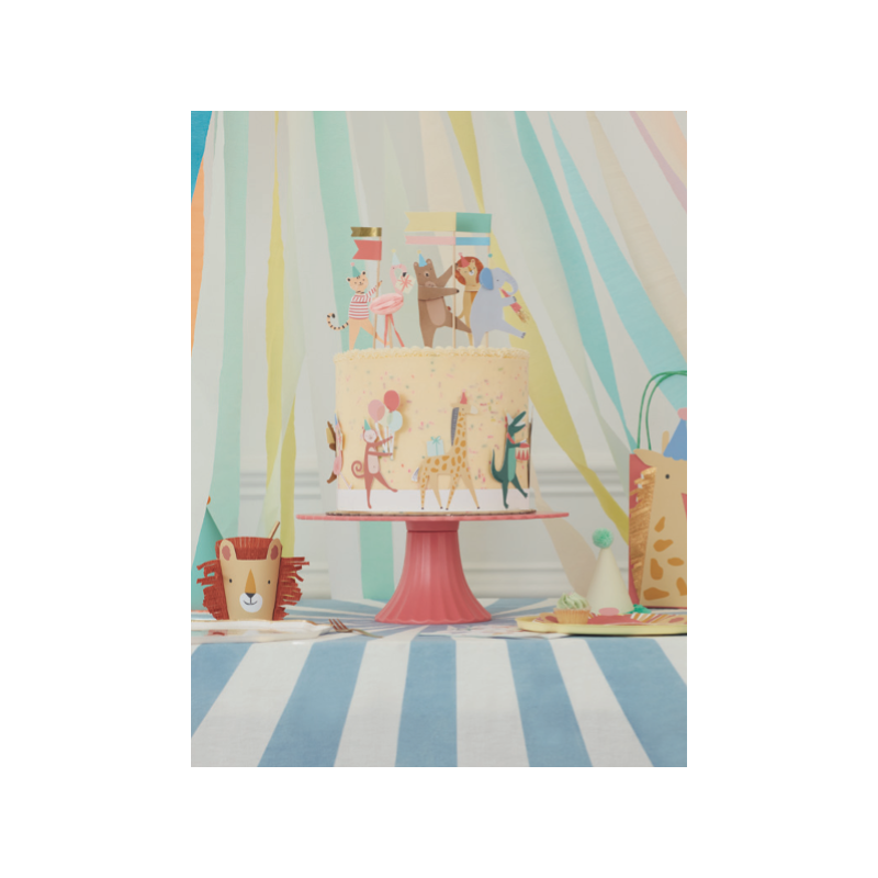 Meri Meri dierenparade cake topper