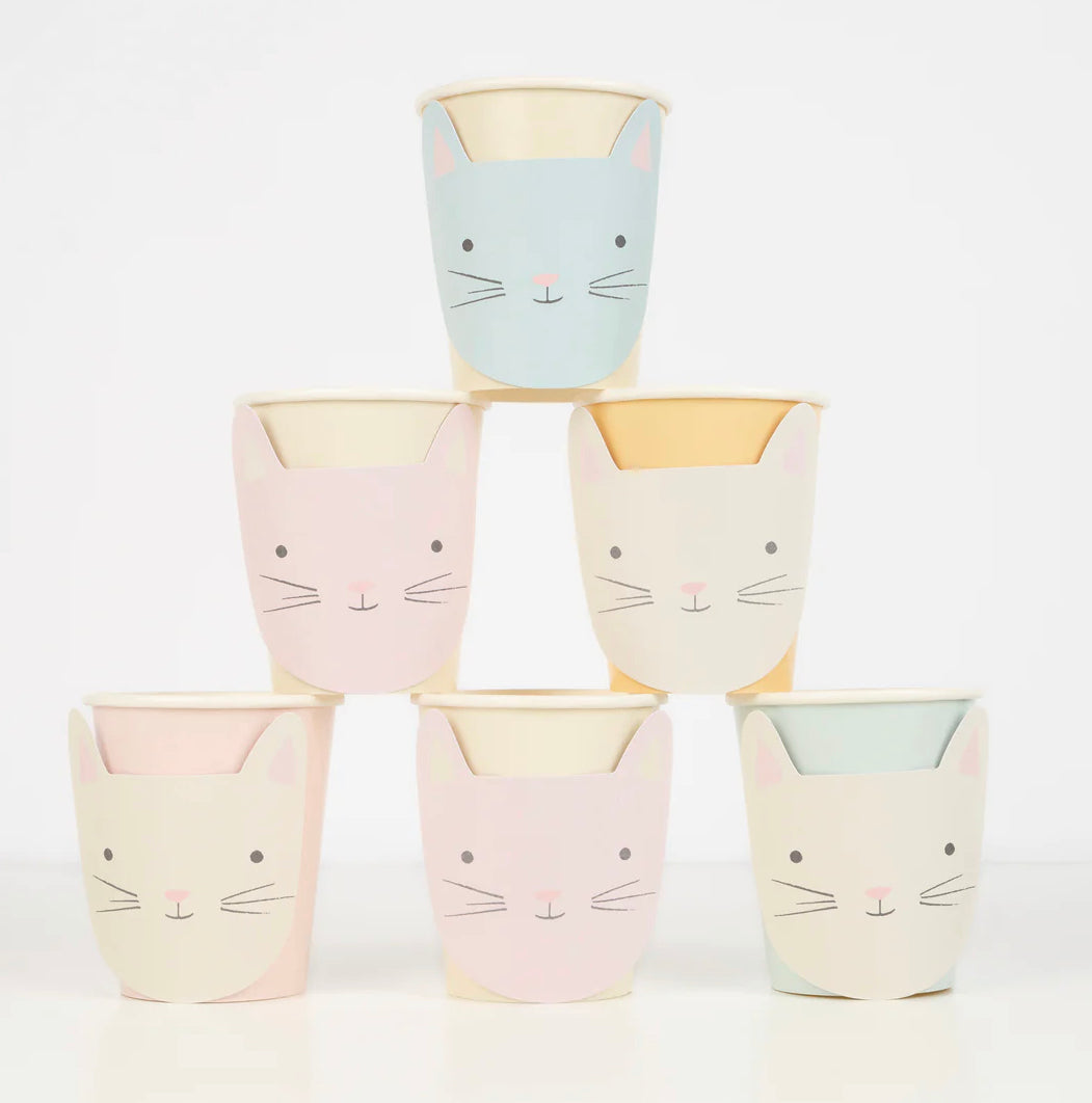 Meri Meri cute kitten bekertjes 8 stuks