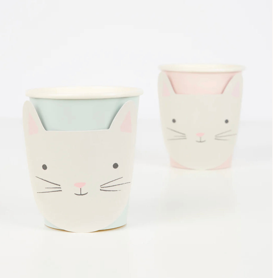 Meri Meri cute kitten bekertjes 8 stuks