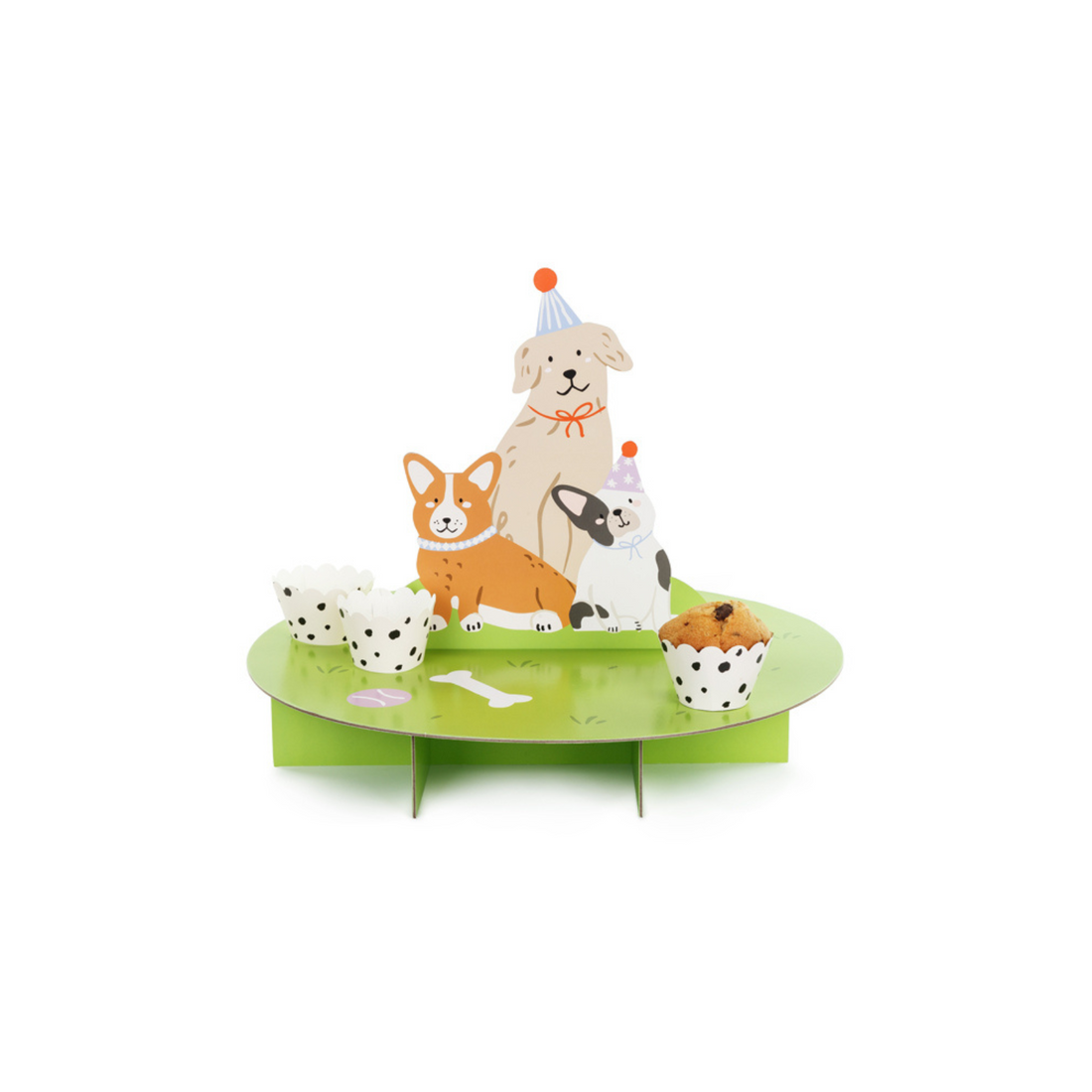 Cupcake stand puppy party