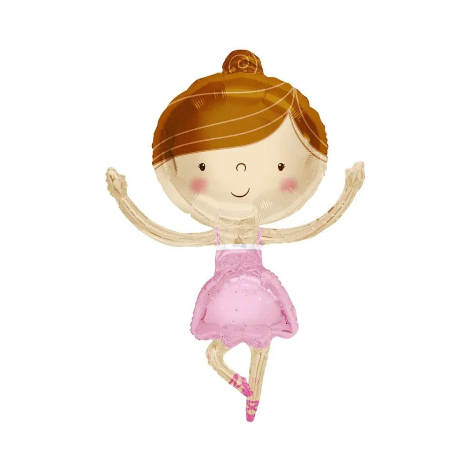 folieballon in de vorm van een dansende ballerina