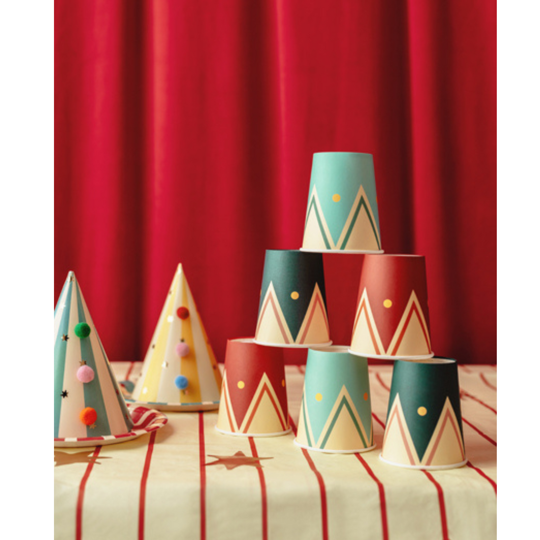 Circus bekertjes 6 stuks