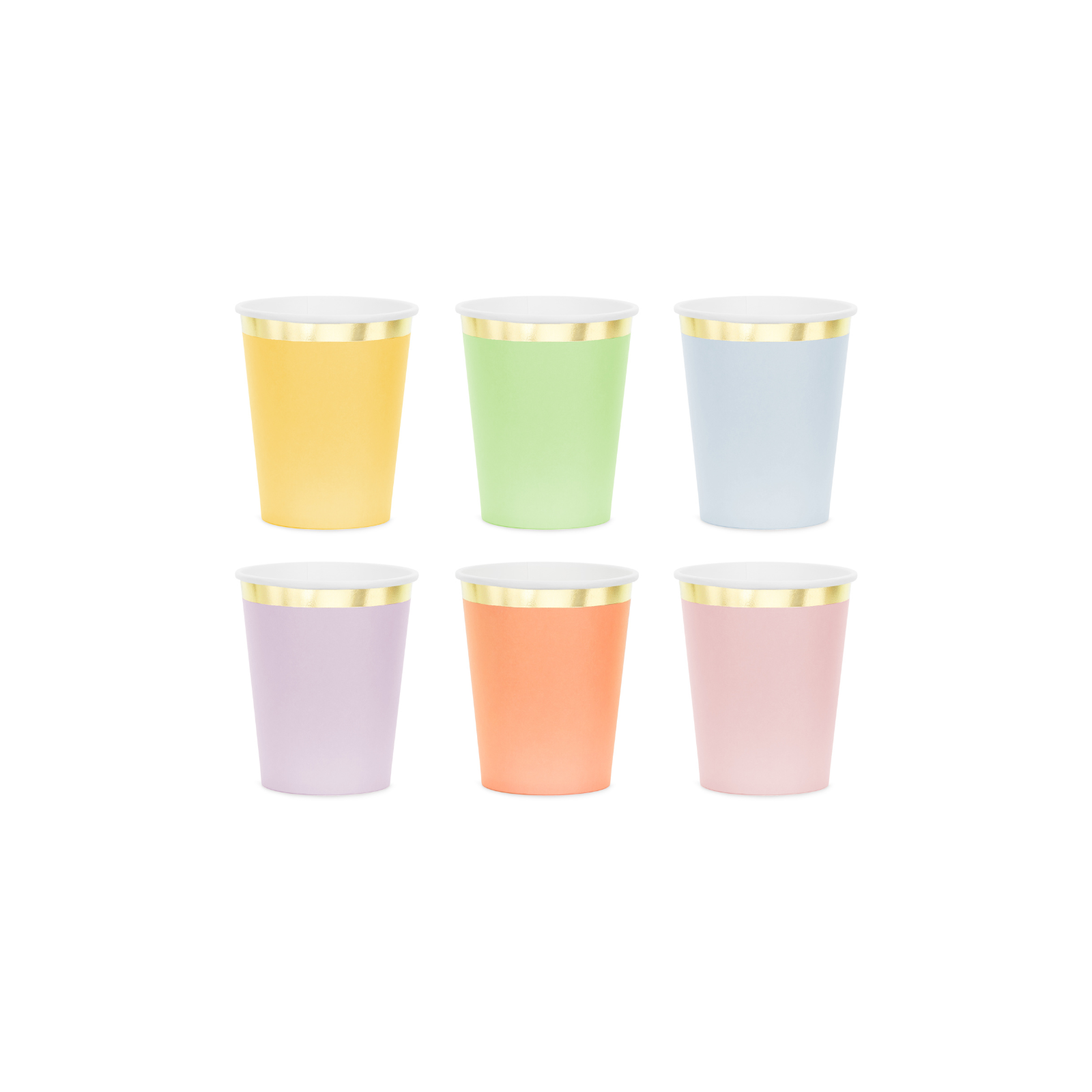 Bekertjes pastel mix 6 stuks