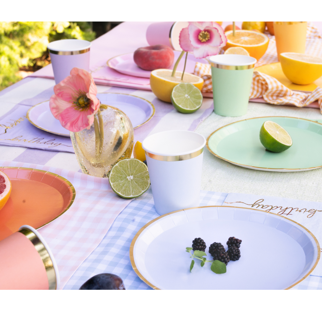 Bekertjes pastel mix 6 stuks