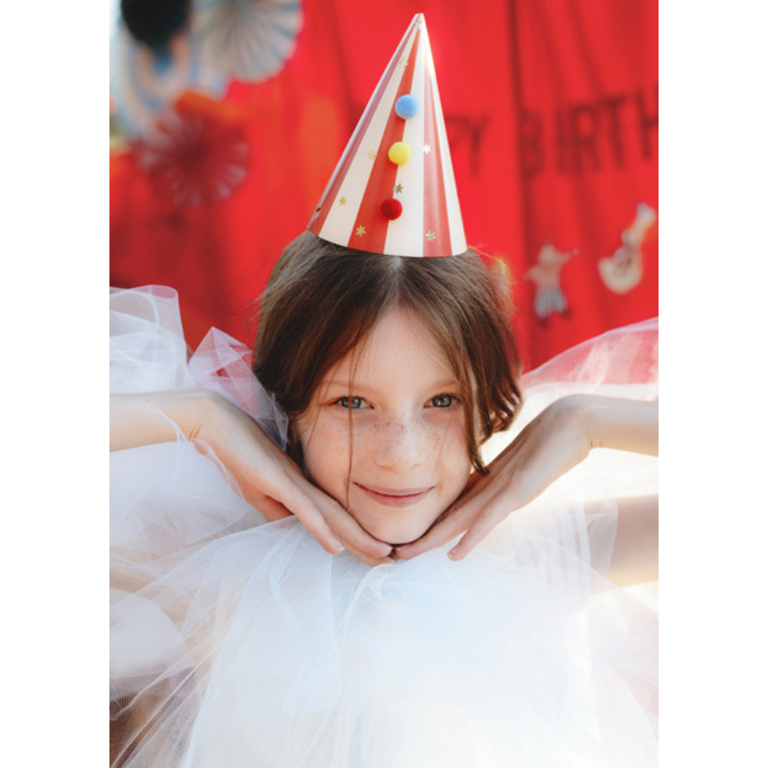 Feesthoedjes circus 6 stuks