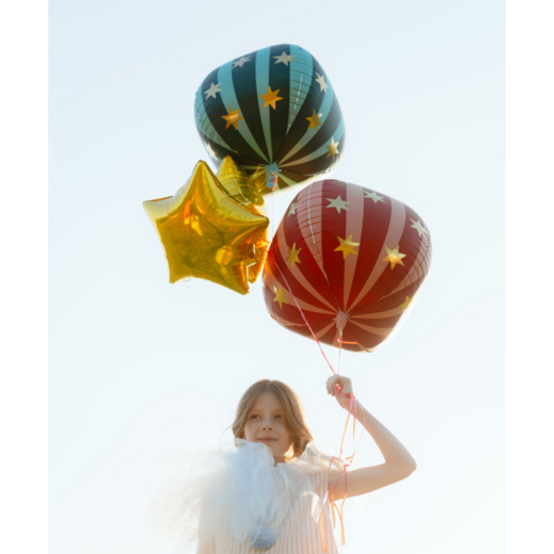 Folieballon circusbal rood