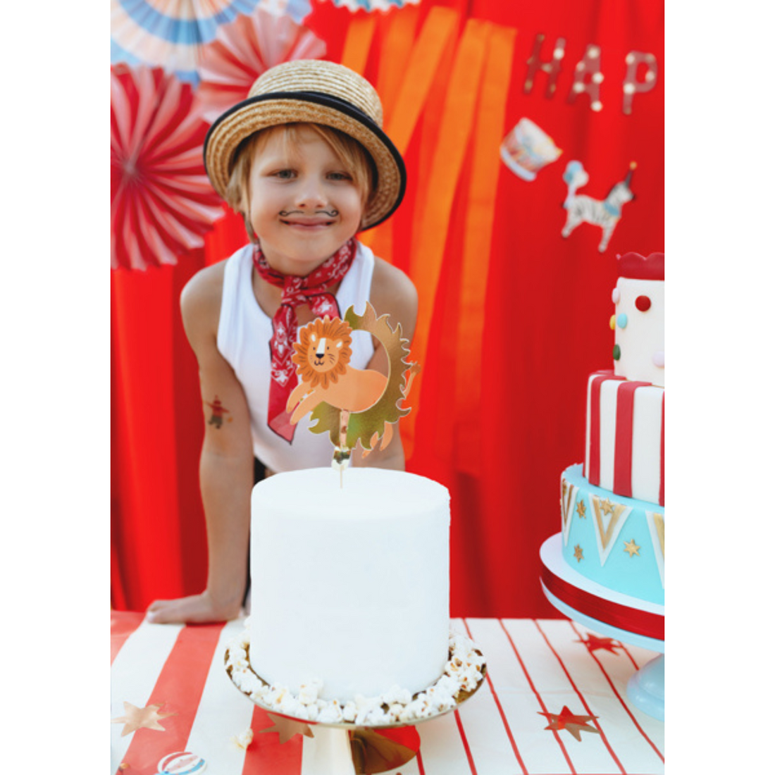 Taarttopper circus leeuw