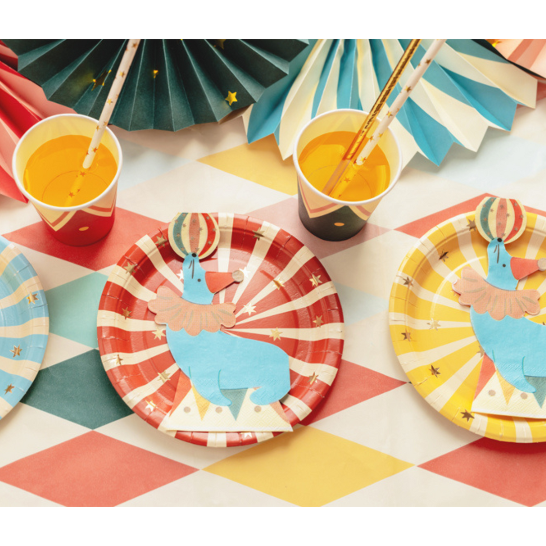 Servetten circus zeehond 12 stuks