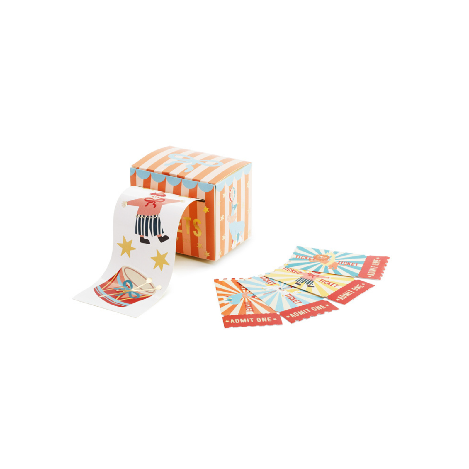 Circus stickers en tickets