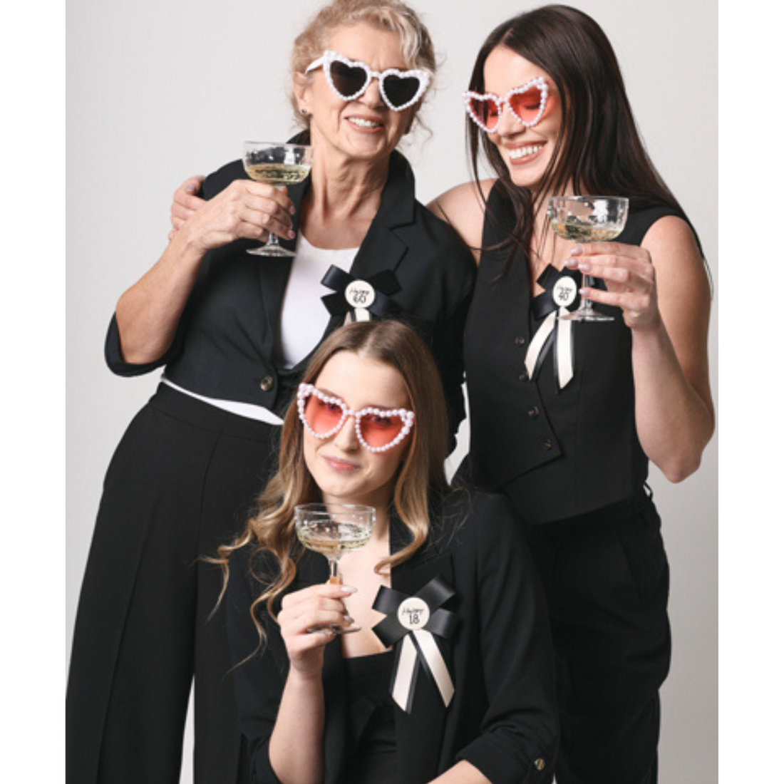 Hartvormige zonnebril