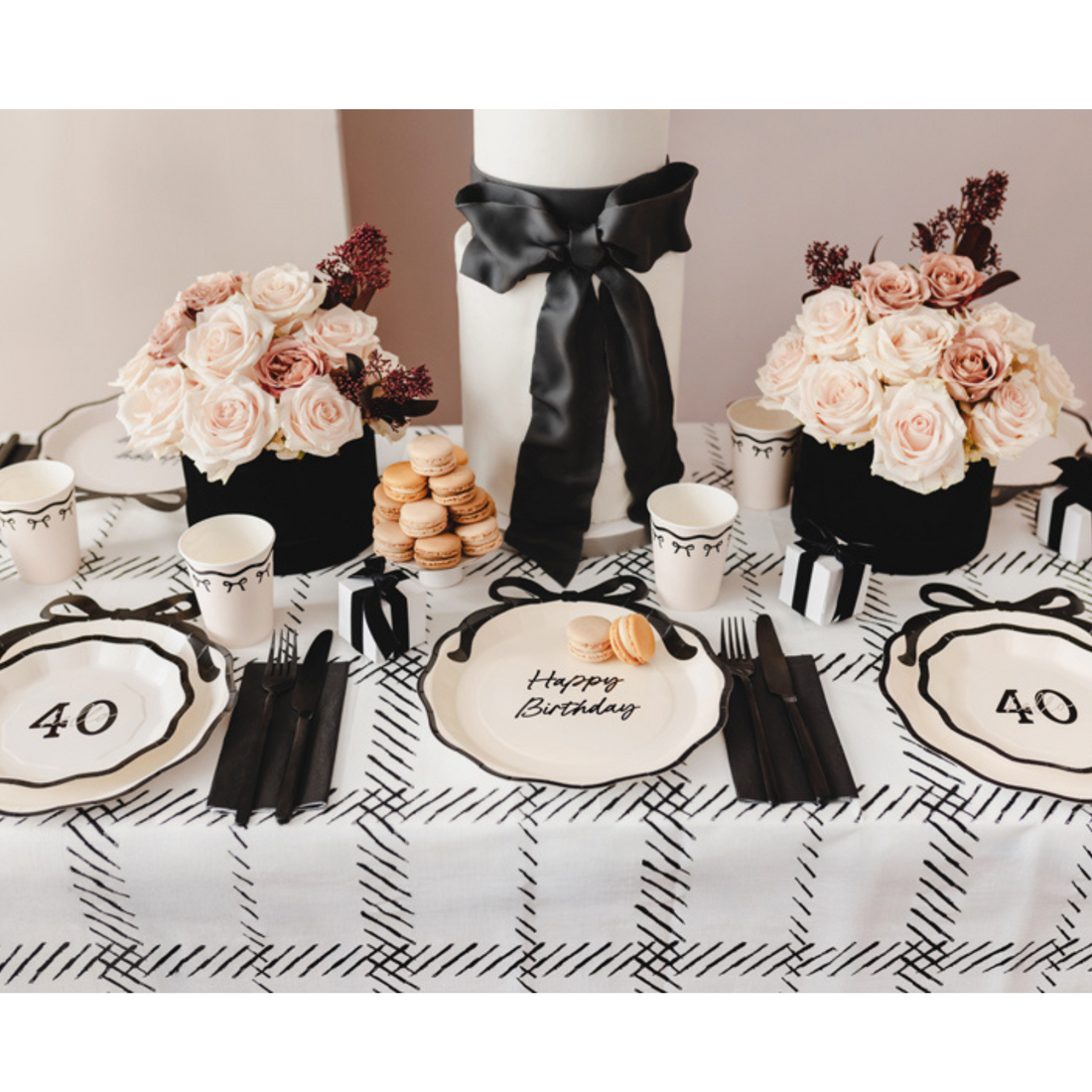 Bordjes Happy Birthday Classy Milestones 6 stuks