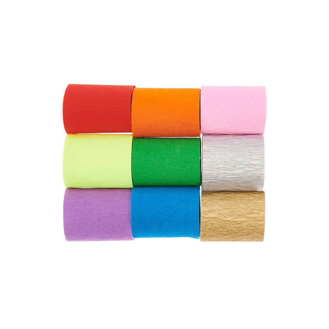 crepe streamers regenboog mix