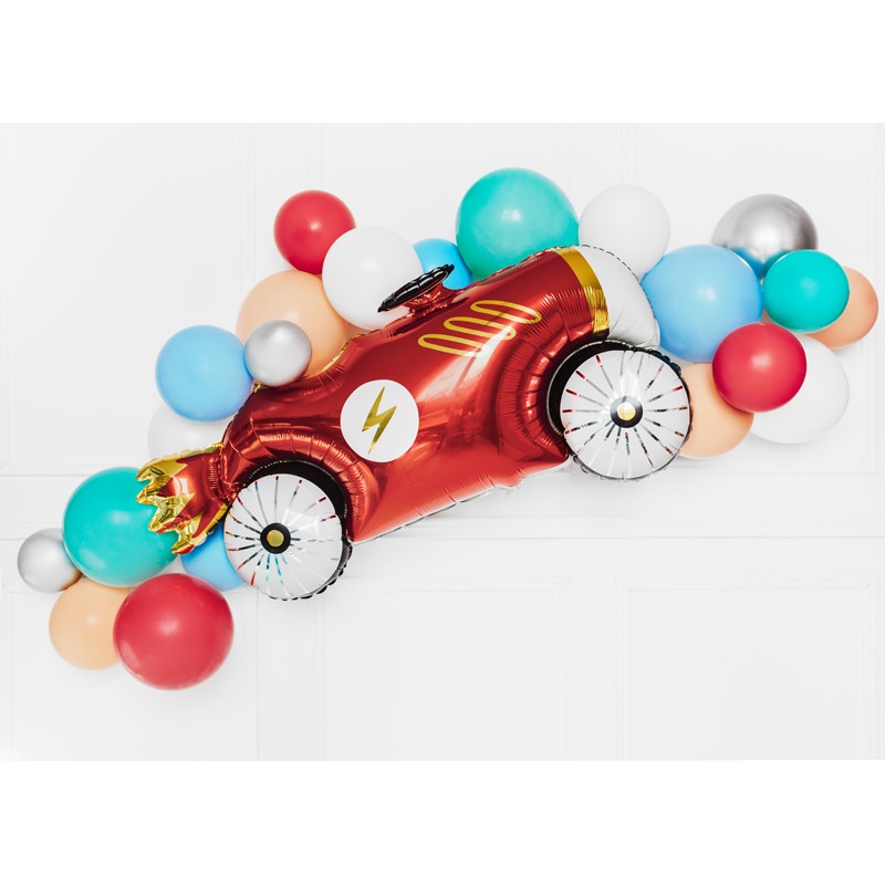 folieballon in de vorm van een racewagen