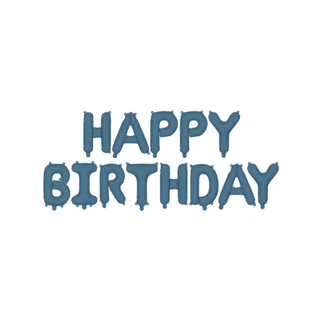 Folieballon Happy Birthday marine blauw