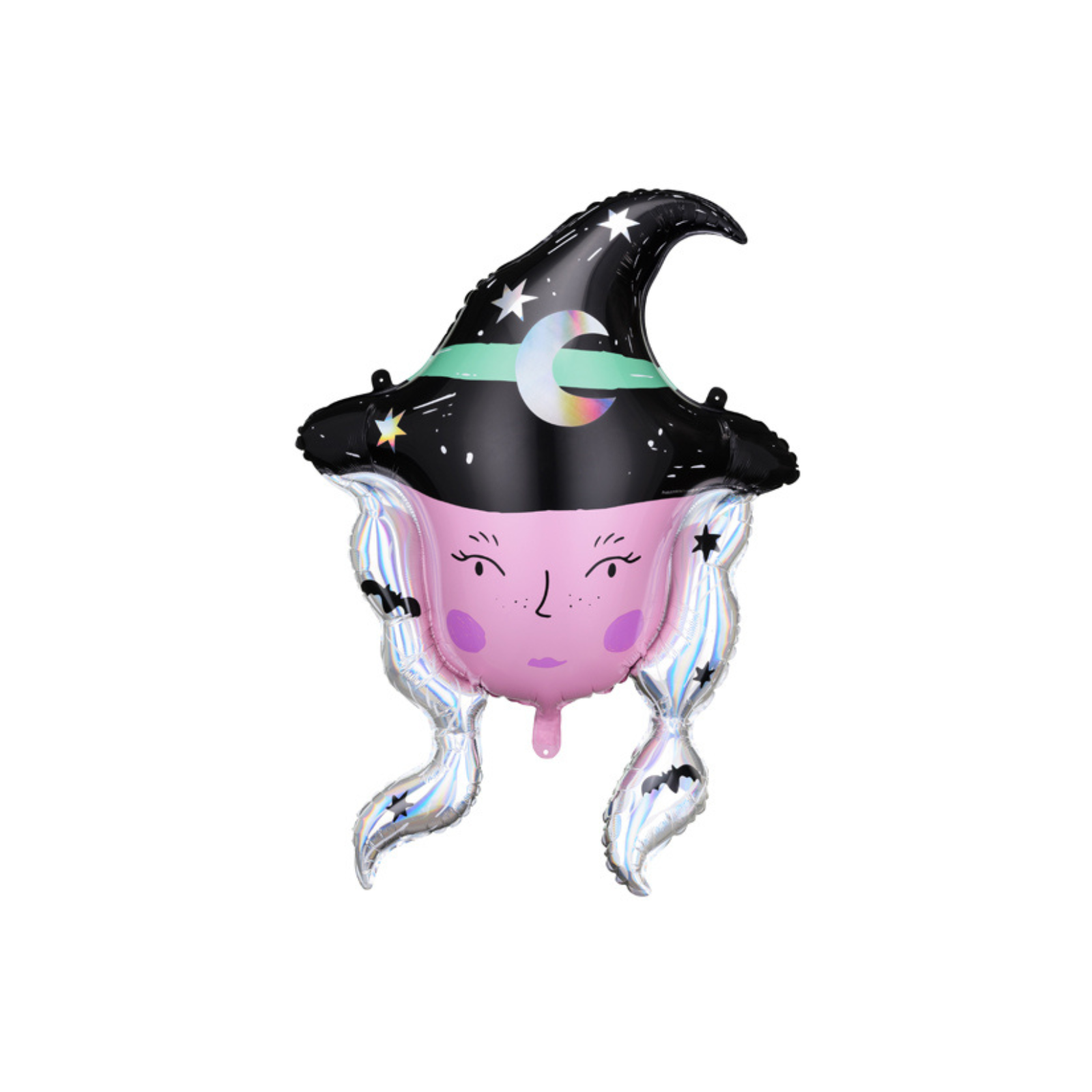 Halloween folieballon heks feestdecoratie