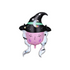 Halloween folieballon heks feestdecoratie