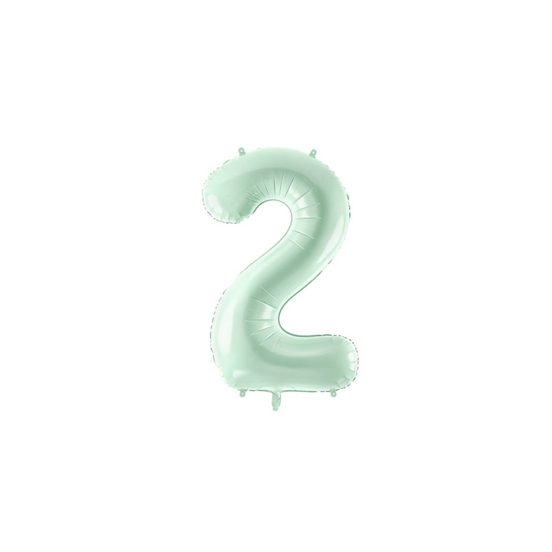 Cijferballon L (28 inch / 72 cm) lichtgroen 0 - 9