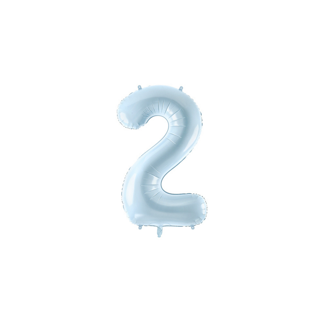 Cijferballon L (28 inch / 72 cm) lichtblauw 0 - 9