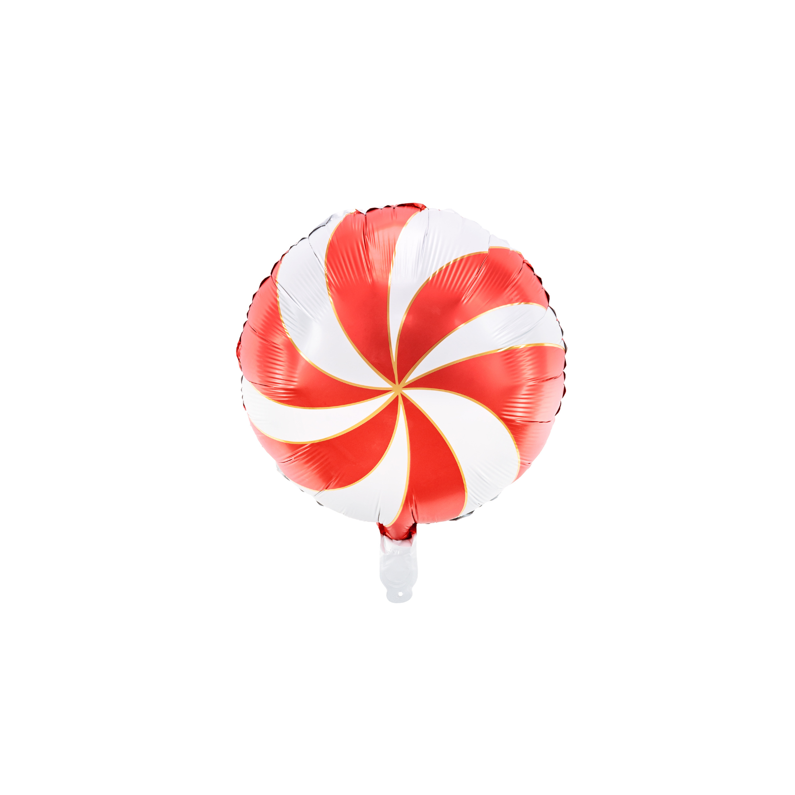 folieballon rood wit rond