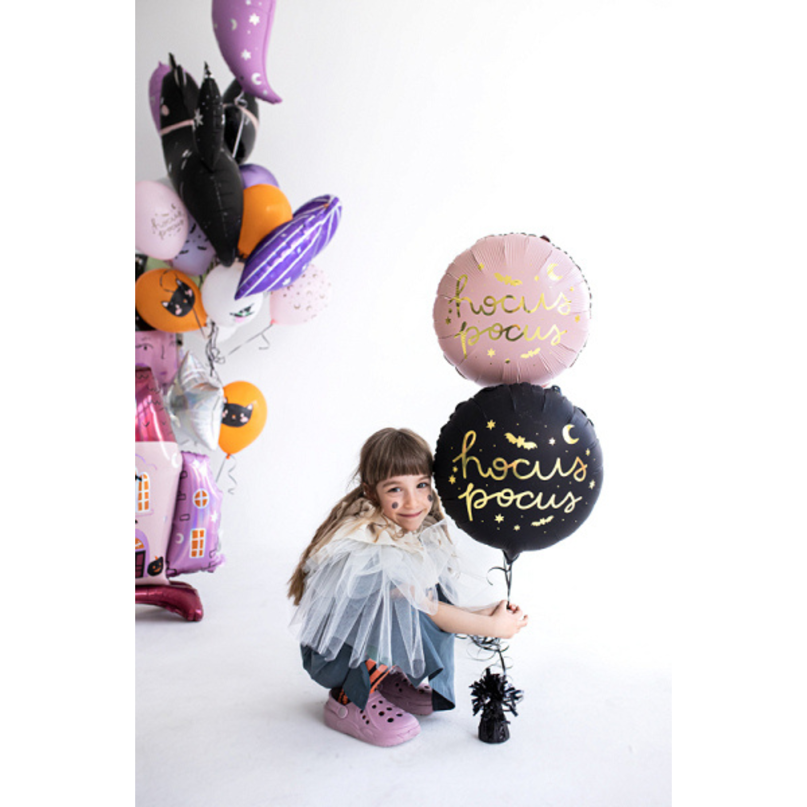 Folieballon hocus pocus roze