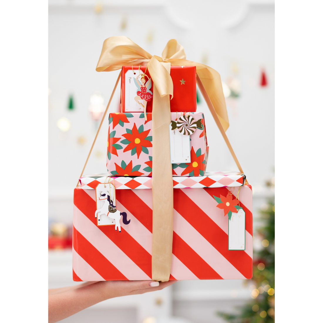 inpakpapier rood wit gestreept