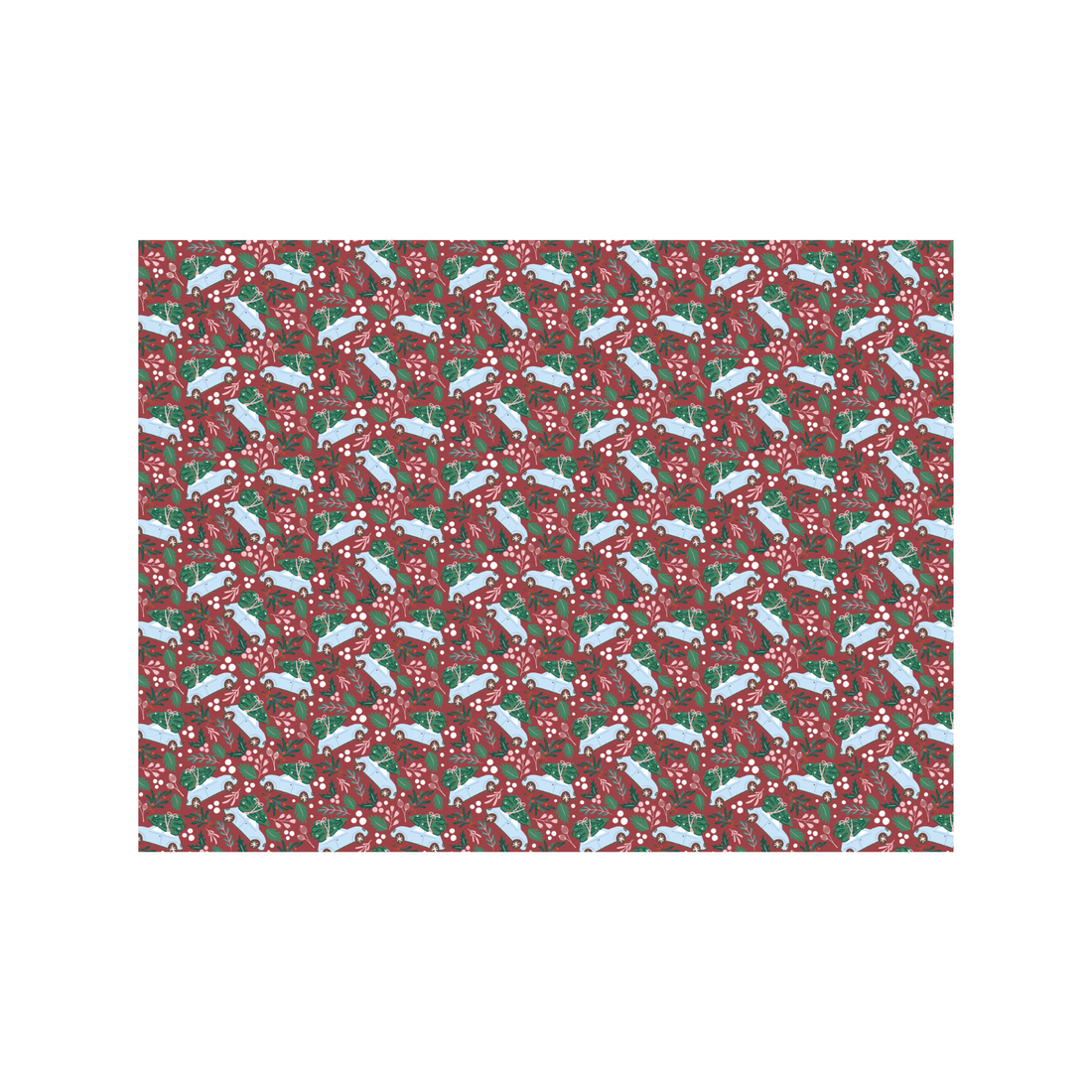 cadeaupapier voor kerstgeschenken met kerstauto&