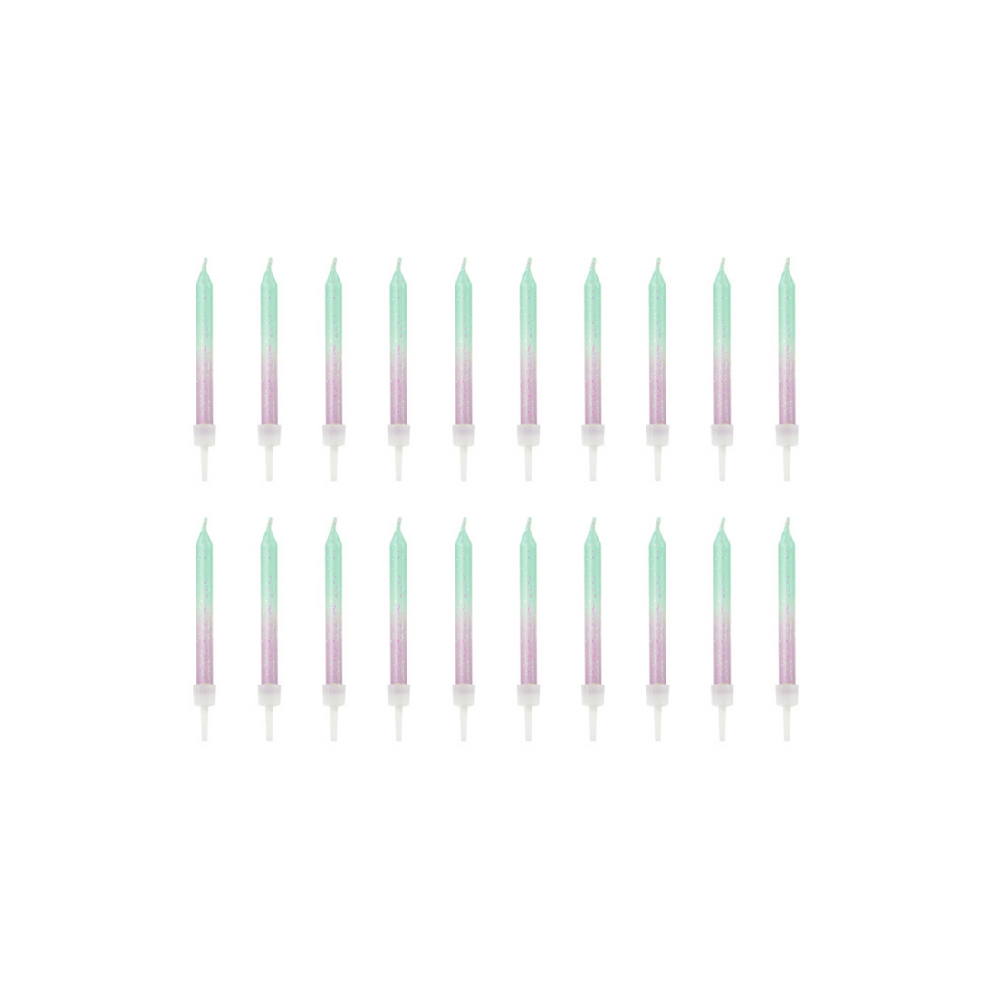 Kaarsjes ombre 20 stuks