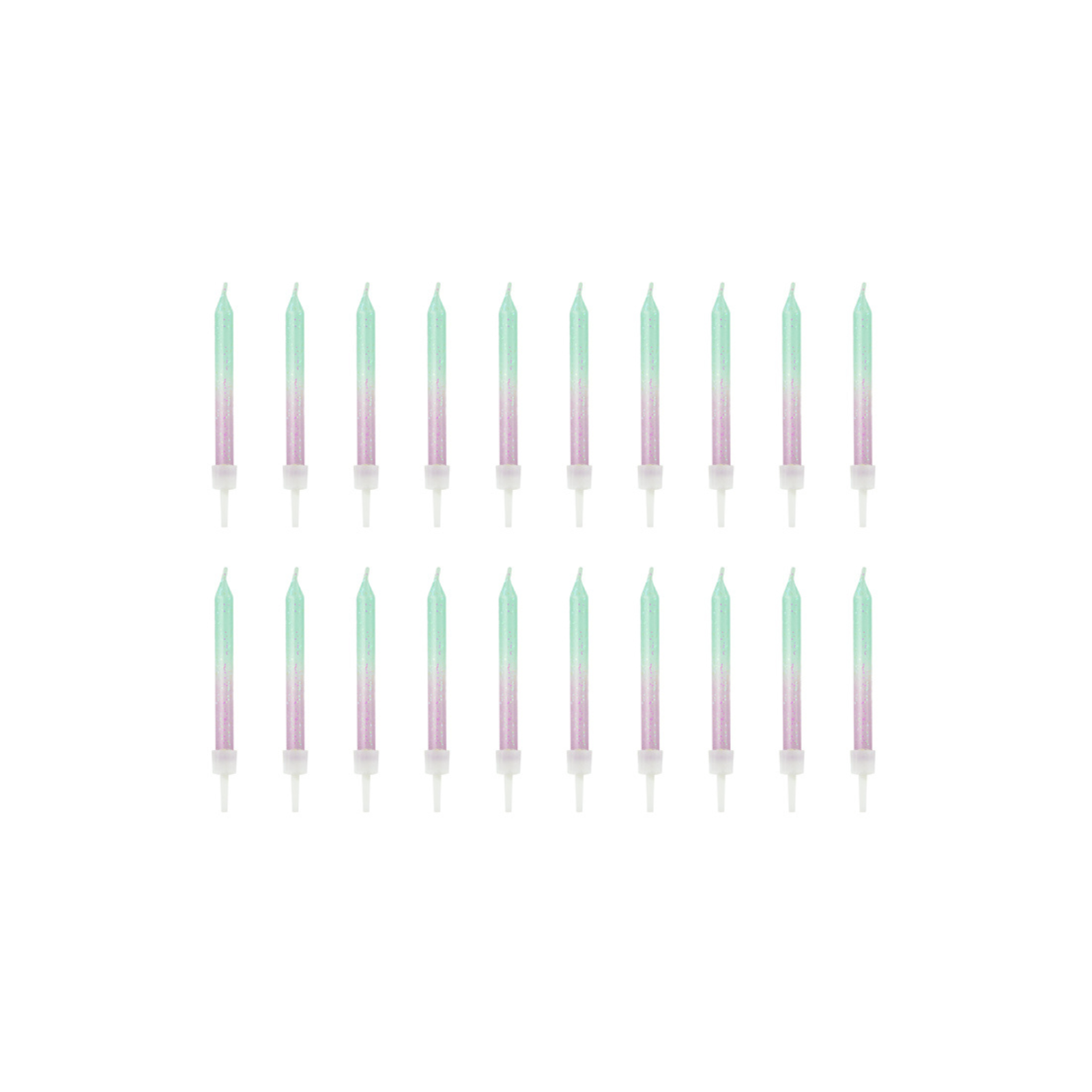 Kaarsjes ombre 20 stuks
