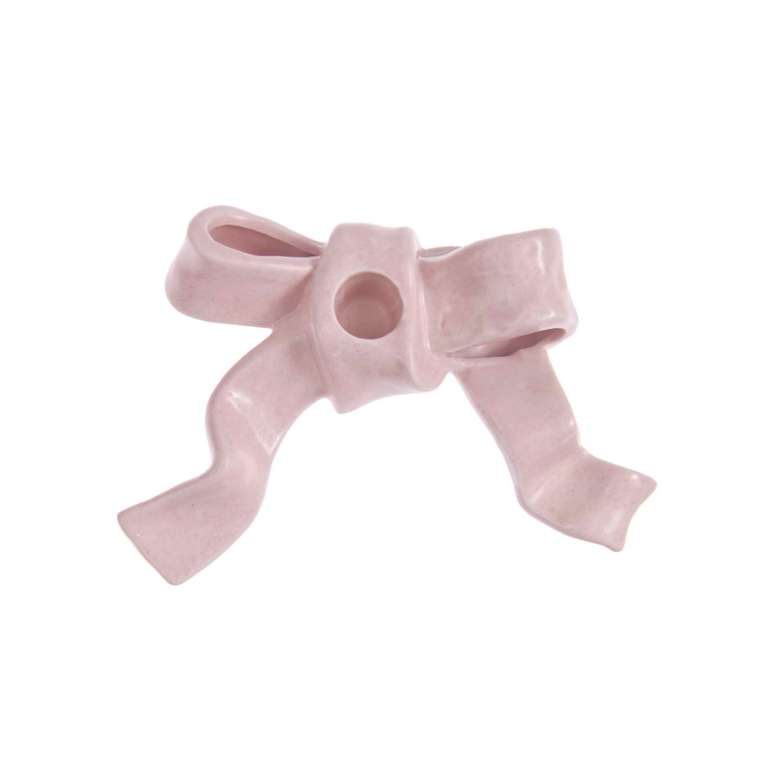 Kaarshouder strik roze