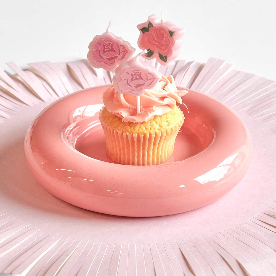 Kaarsjes rozen 5 stuks