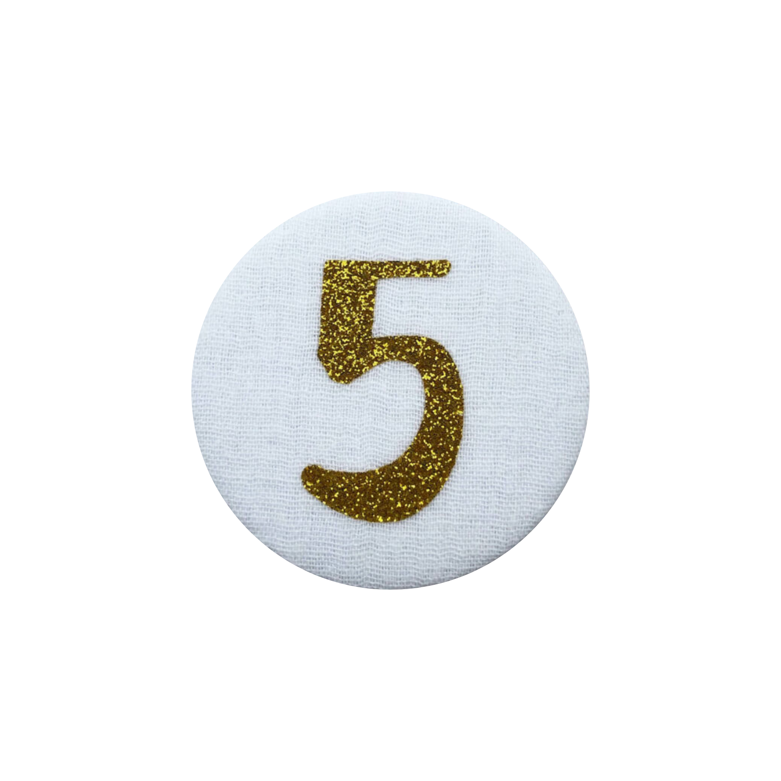 Cijferbutton goud 3 - 6