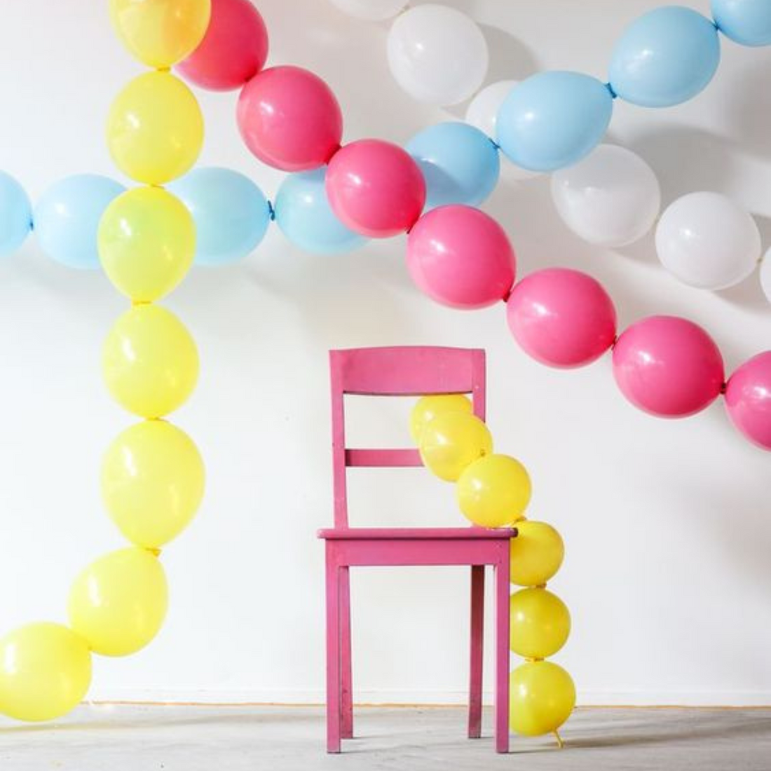 Link-o-Loon pastel matte yellow 50 stuks