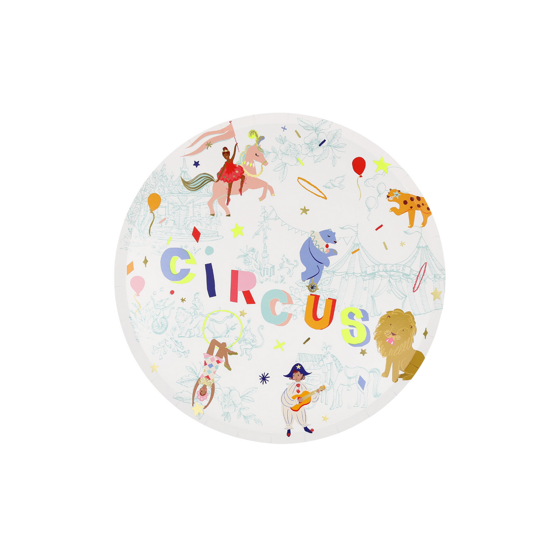 Meri Meri bordjes circus 8 stuks
