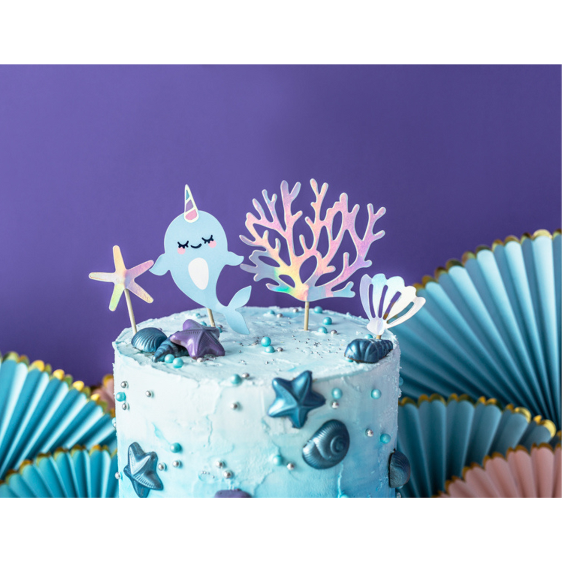 Taarttoppertjes onder de zee 4 stuks