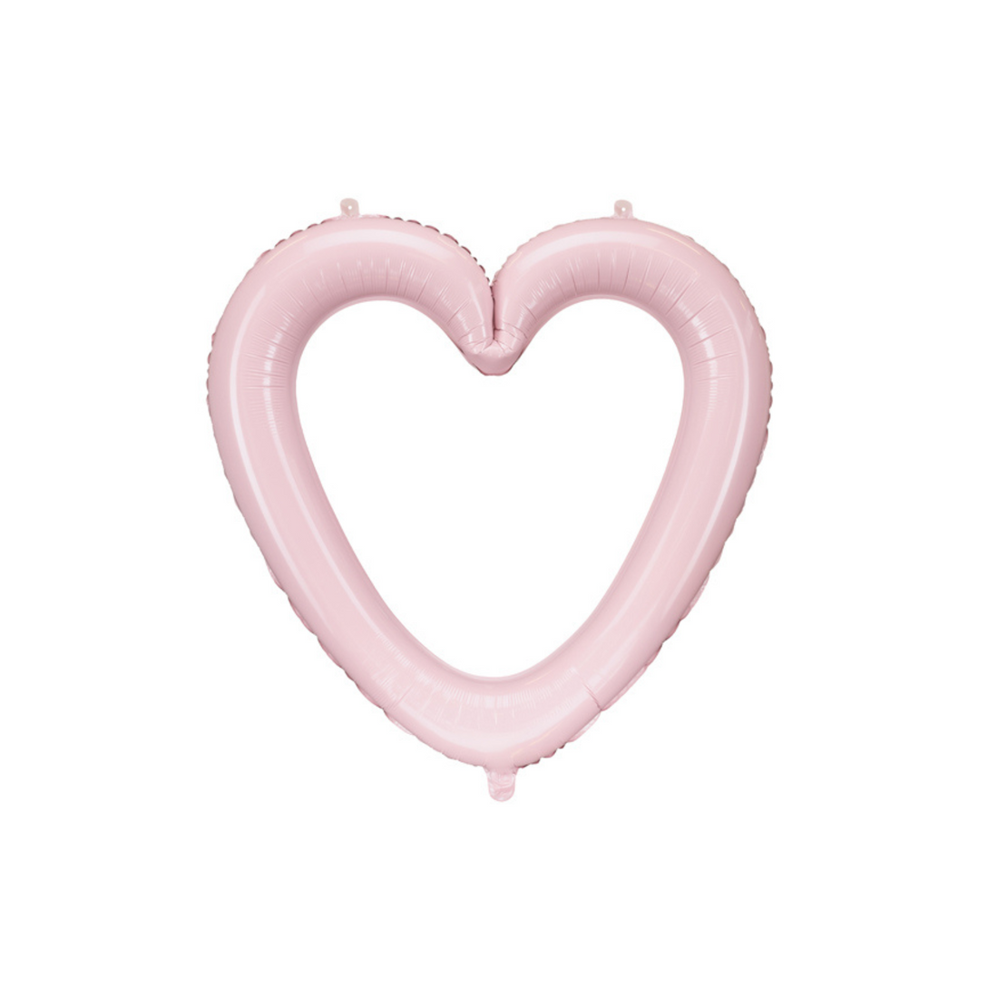 Folieballon open hart roze