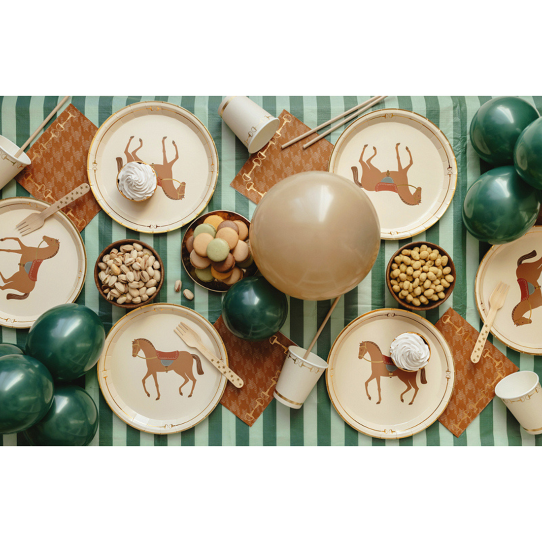 Paarden bordjes 6 stuks