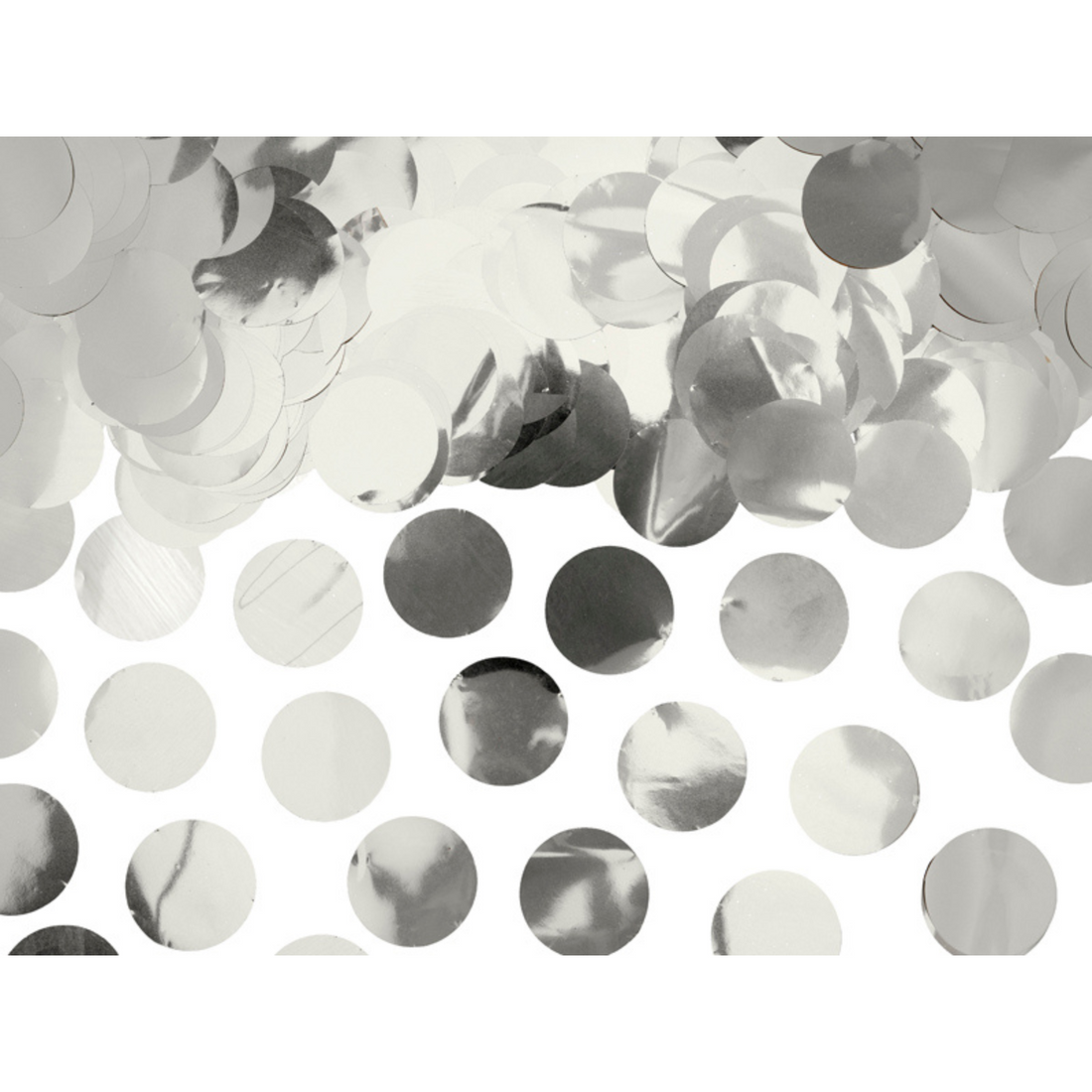 Confetti zilver rond