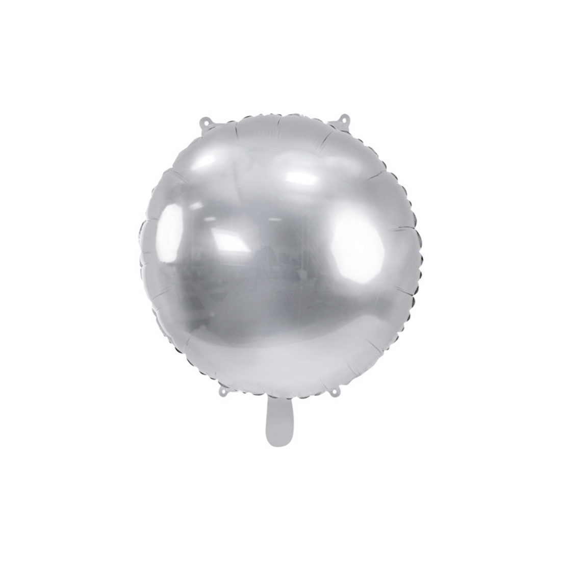 ronde folieballon in de kleur zilver