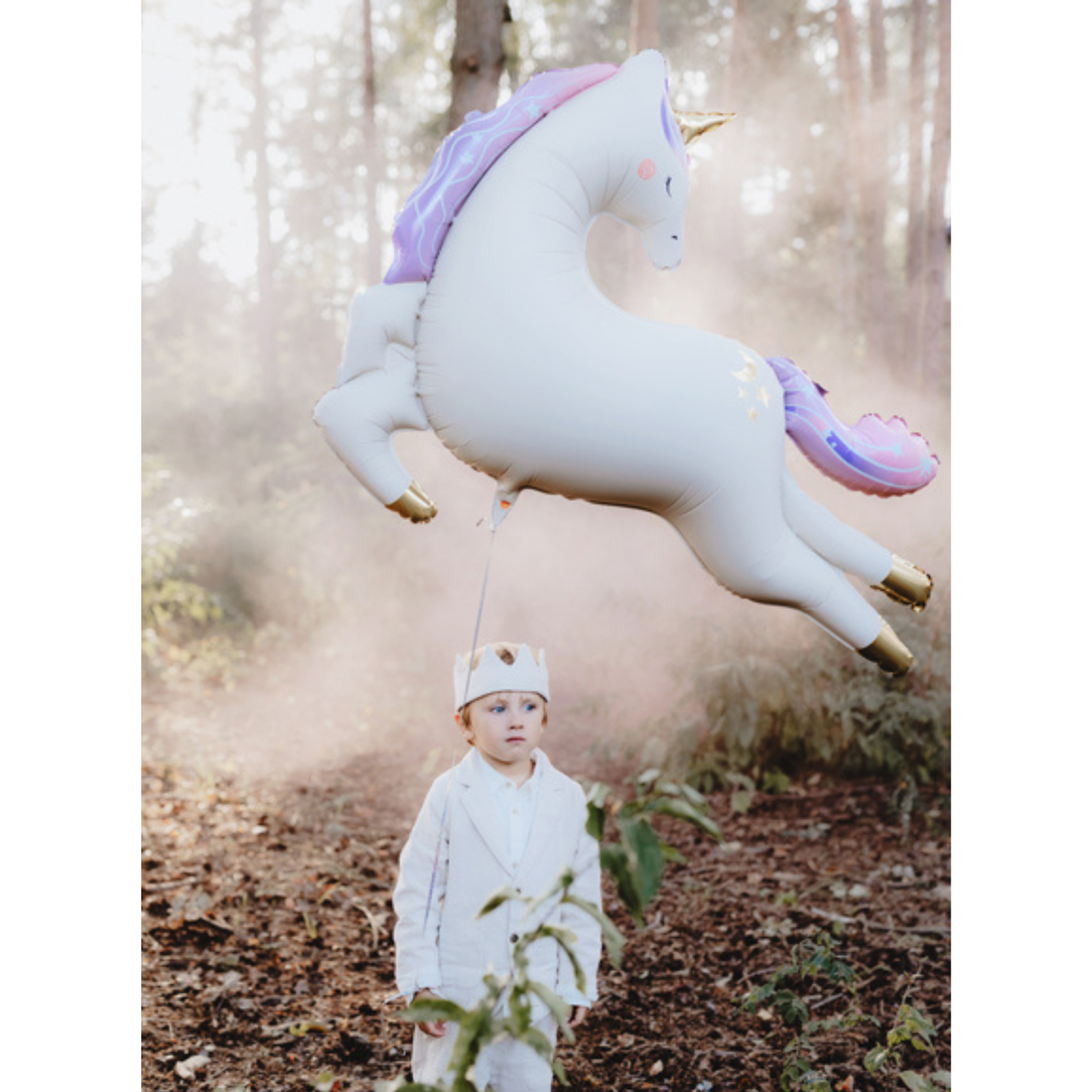 Folieballon vliegende unicorn