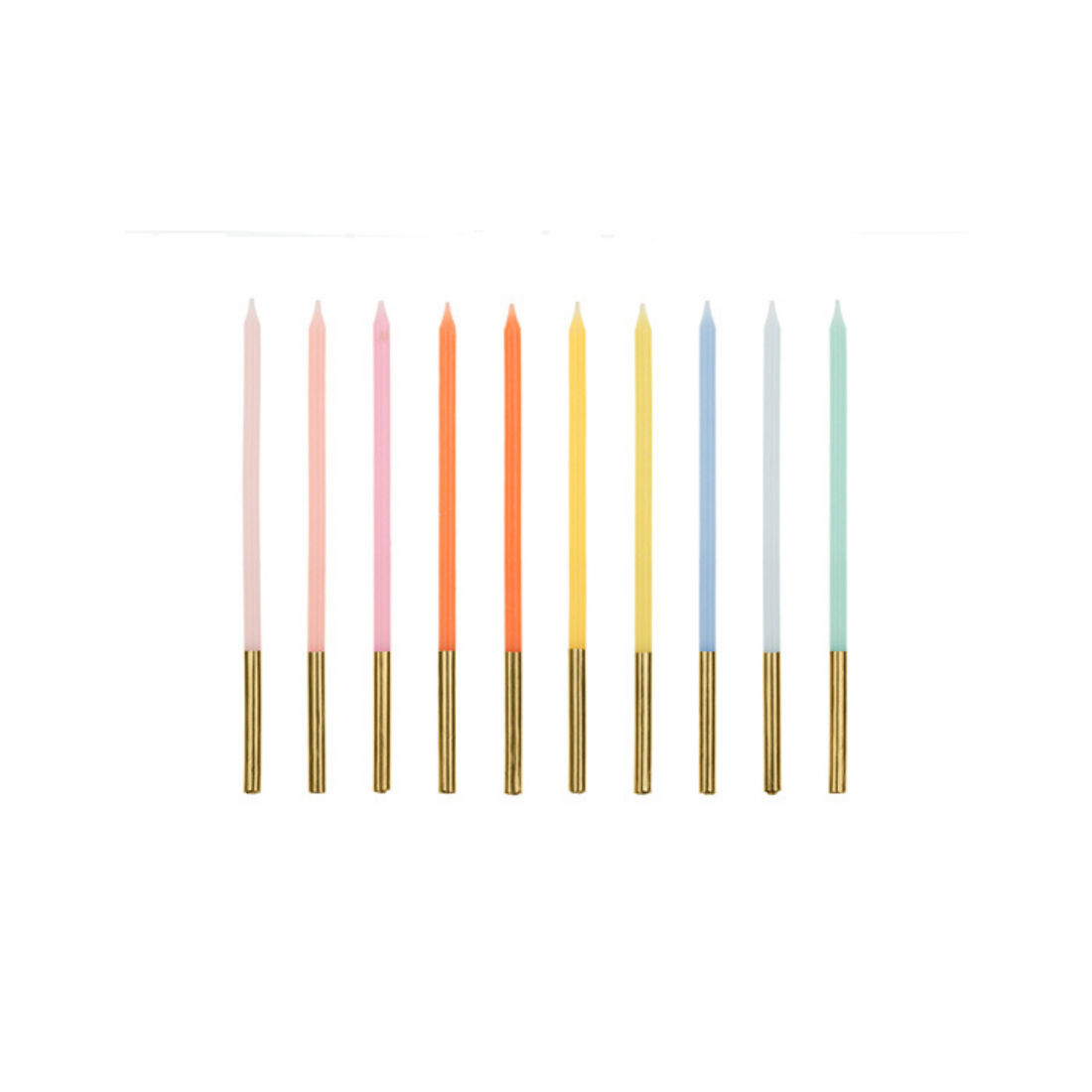 Kaarsjes pastel goud