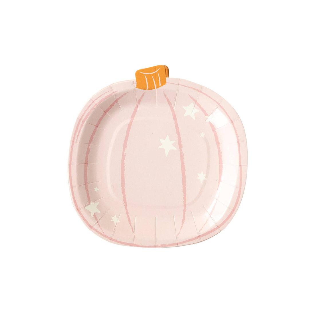 bordje in de vorm van een pompoen voor een Halloween feestje