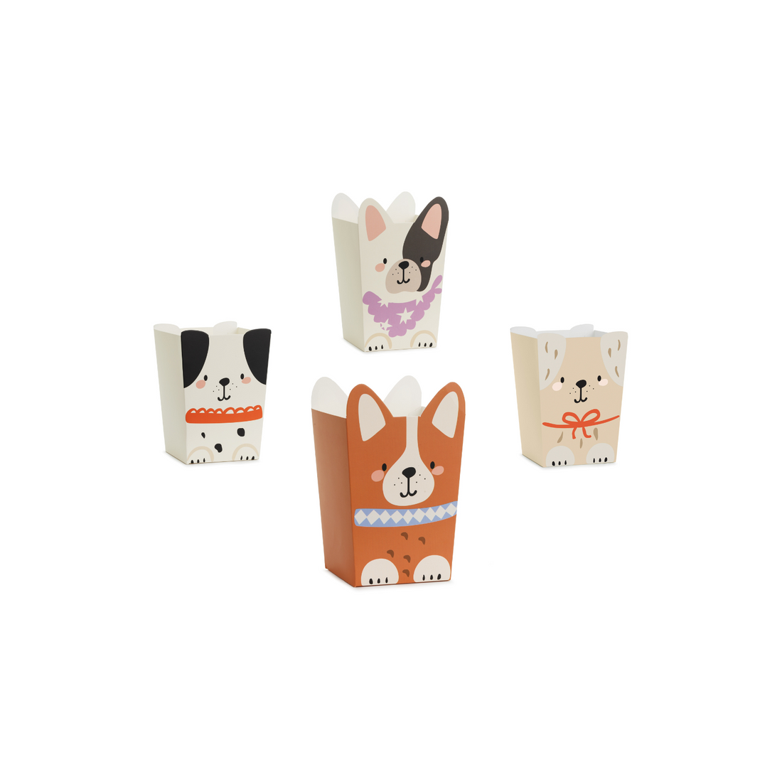 Snackdoosjes hondjes 6 stuks