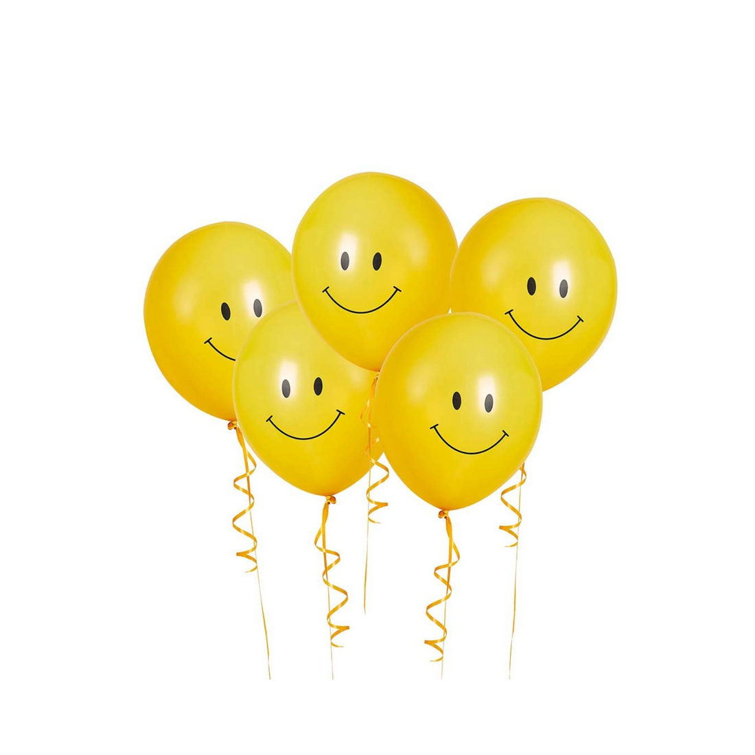 Smiley ballonnen 5 stuks