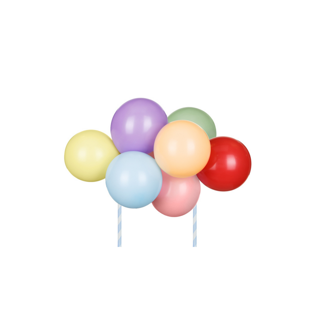 Taarttopper mini ballonnenboog - regenboog