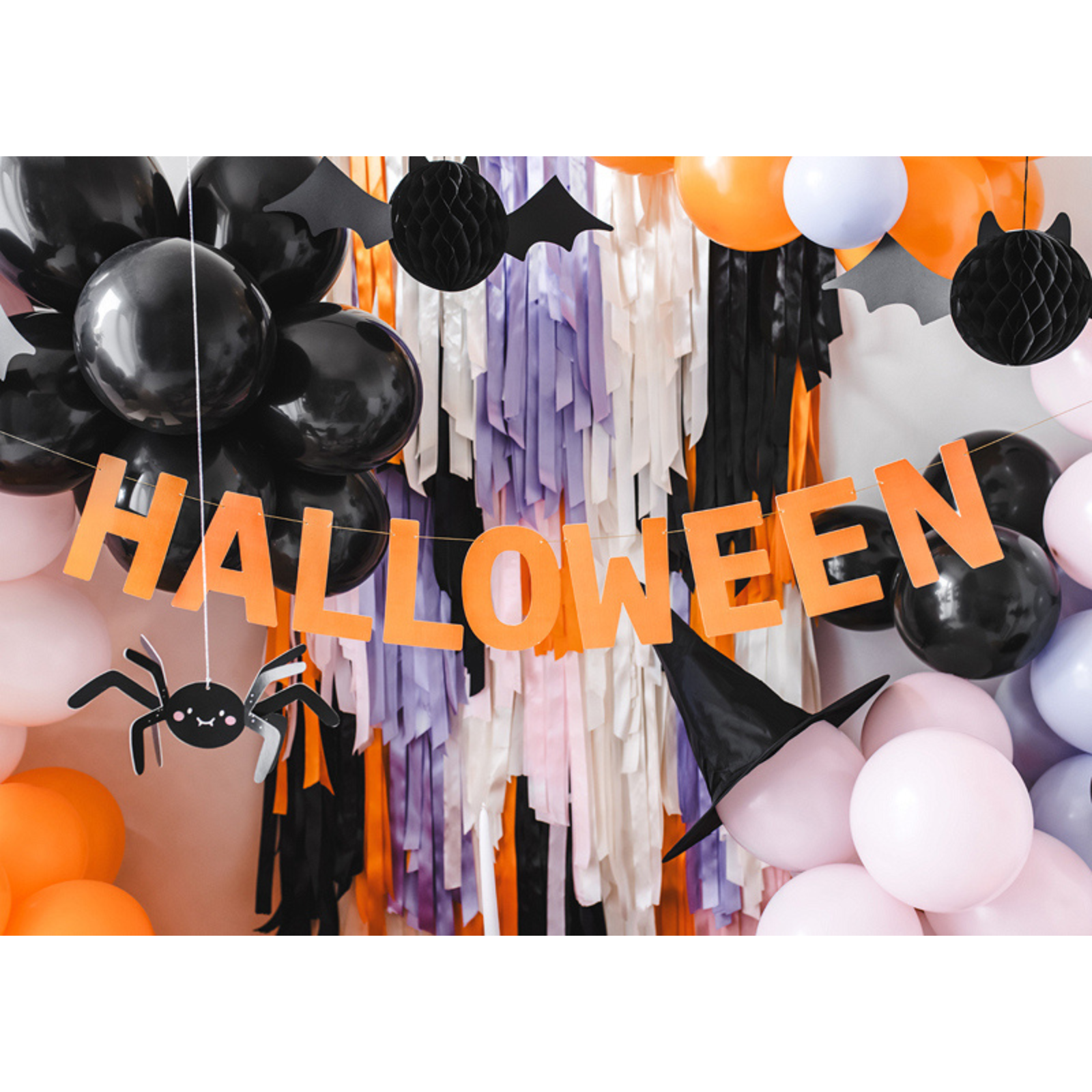 Halloween decoratie honinggraat vleermuis zwart