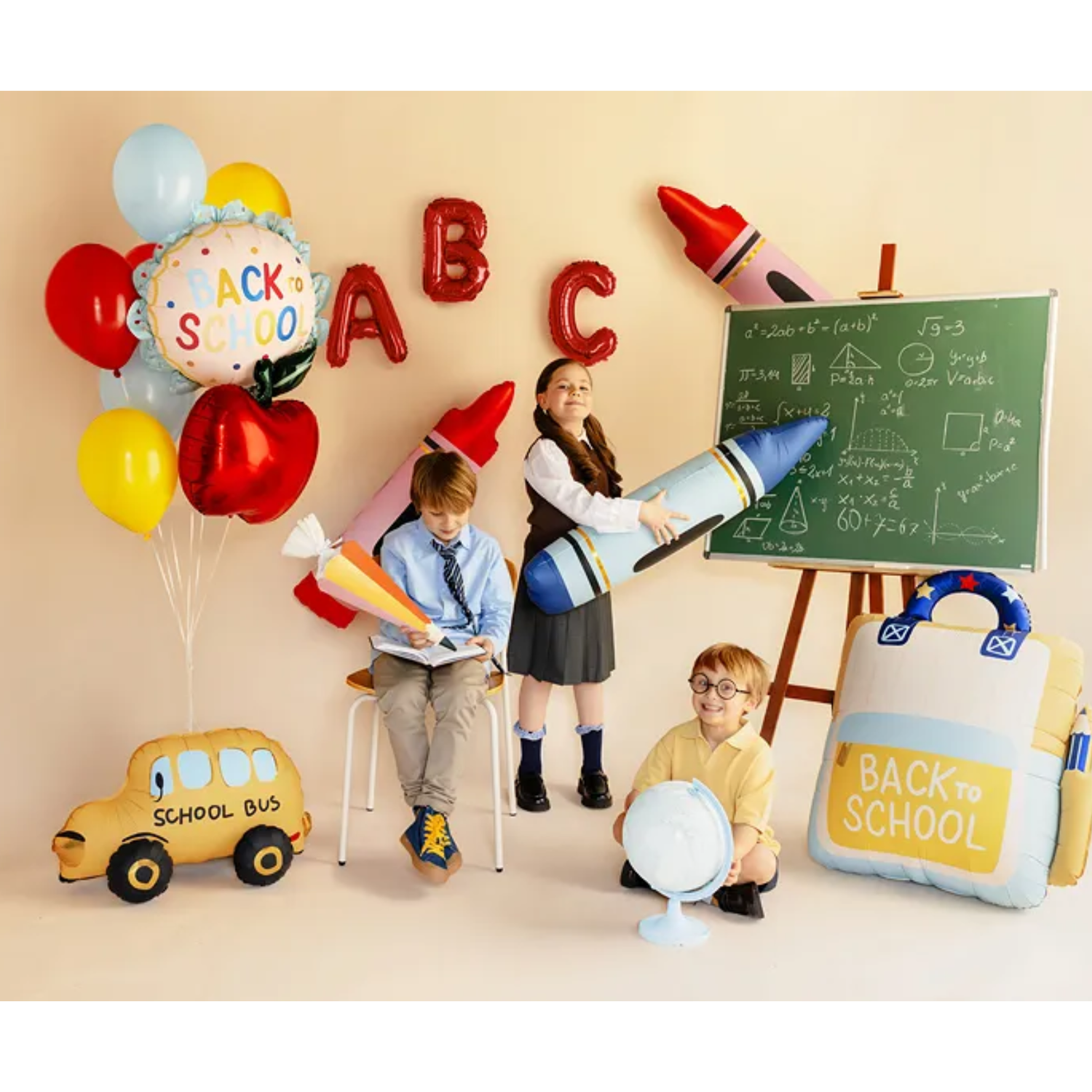 XL folieballon schooltas Back to School - 68 x 82 cm