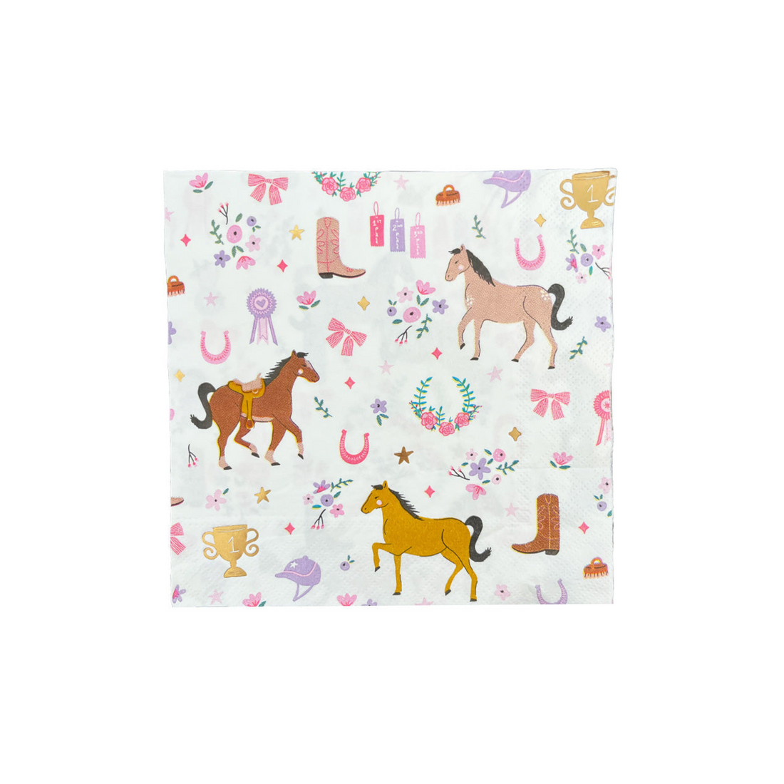 Daydream society servetten met paarden voor een paardenfeestje