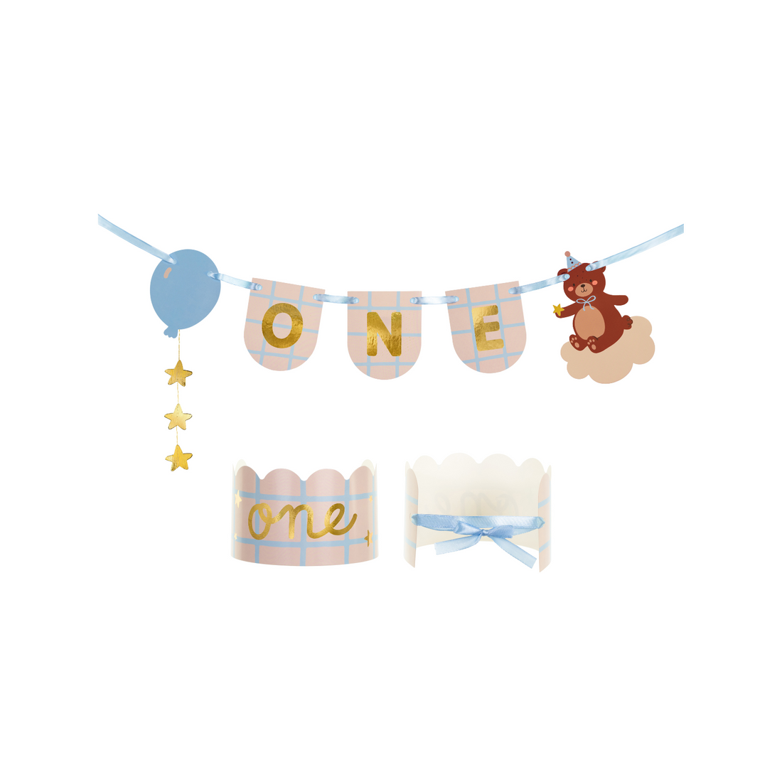 Slinger en kroon set eerste verjaardag