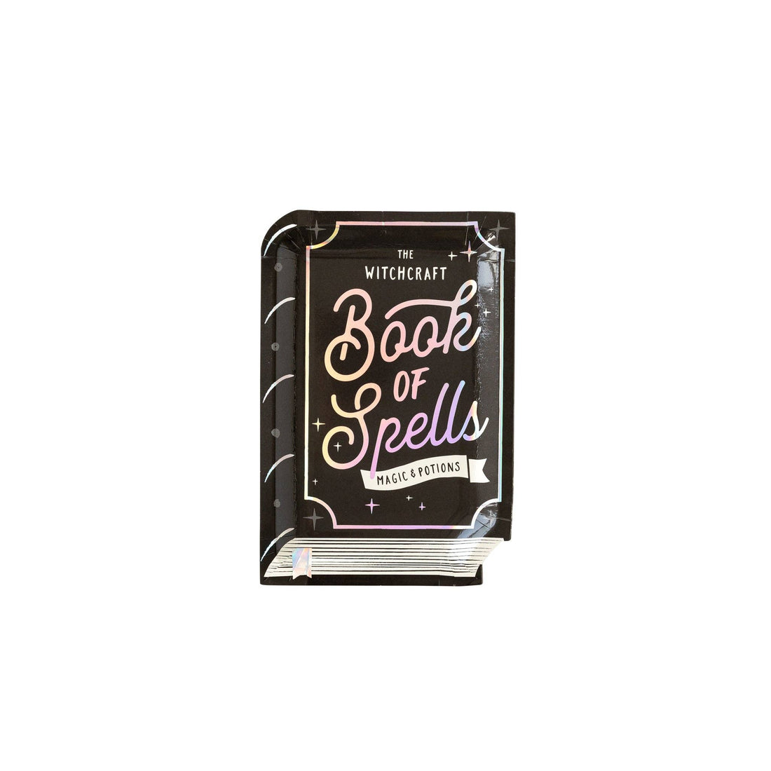 bordjes Halloween feestdecoratie in de vorm van een heksenboek